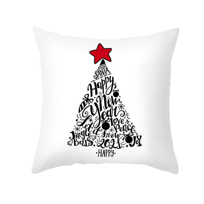 Funda de Almohada Navideña con Diseño Cartoon para Sofá y Oficina - Image 29