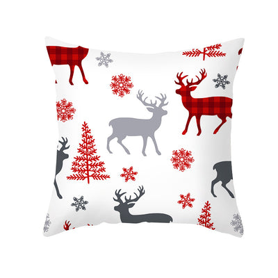 Funda de Almohada Navideña con Diseño Cartoon para Sofá y Oficina - Image 8