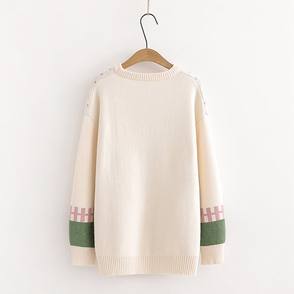 Suéter Holgado para Estudiantes - Pullover Cómodo y Versátil