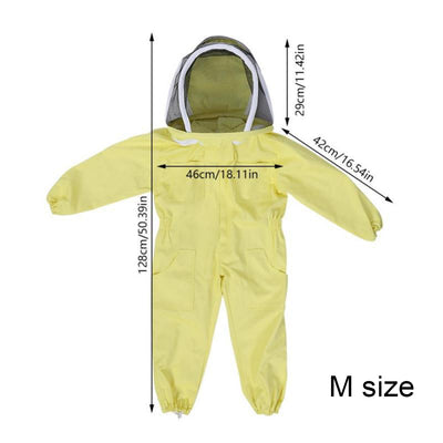 Traje Protector Infantil Amarillo de Algodón Contra Abejas - Image 10