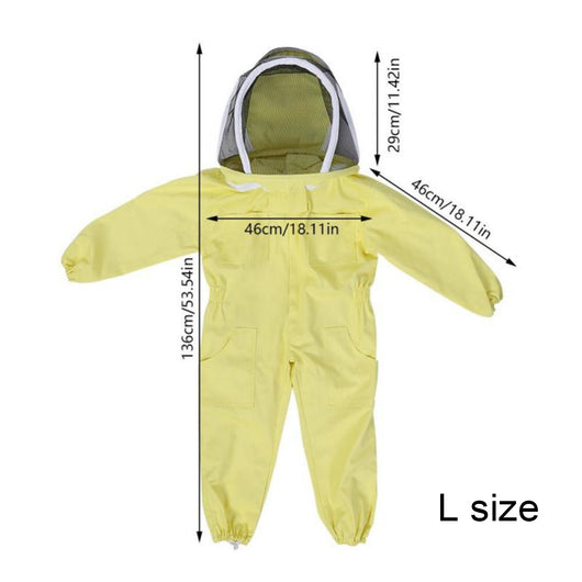 Traje Protector Infantil Amarillo de Algodón Contra Abejas - Image 9