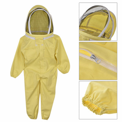 Traje Protector Infantil Amarillo de Algodón Contra Abejas - Image 4