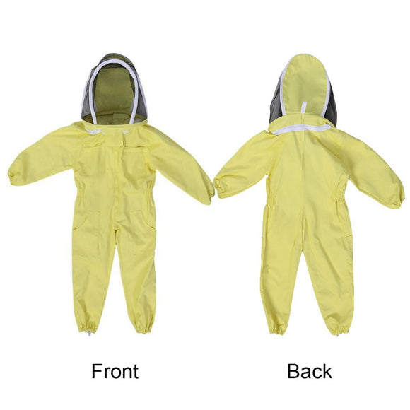 Traje Protector Infantil Amarillo de Algodón Contra Abejas