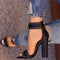 Sandalias de Tacón Alto Plataforma Impermeables Talla Grande
