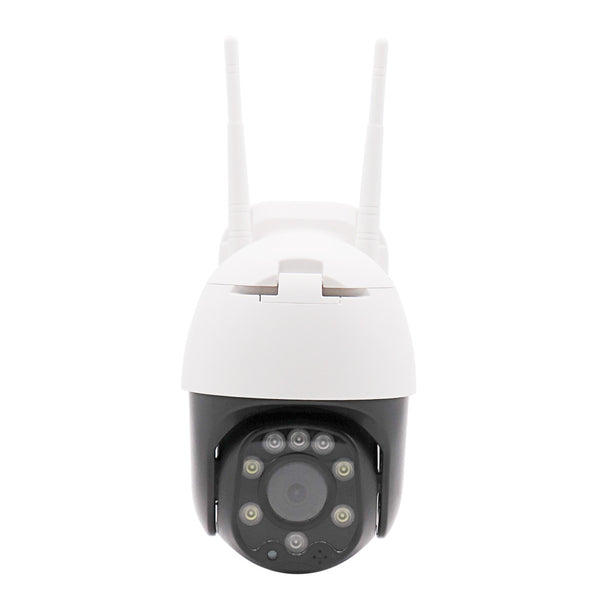 Cámara Domo WiFi HD Exterior Impermeable con Micrófono Bidireccional y Ranura para Tarjeta