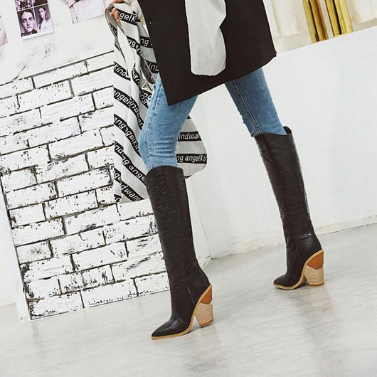 Botas Cortas de Gamuza Punta Aguda Estilo Caballero para Mujer - Image 5