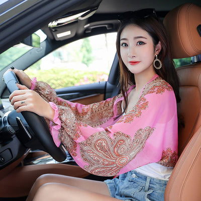 Chal Protector Solar de Seda con Protección UV - Accesorio Versátil para Toda Ocasión - Image 16