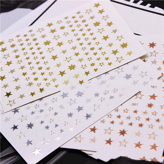 Adhesivo para Decoración de Uñas con Apliques 3D Pentagrama - Image 2