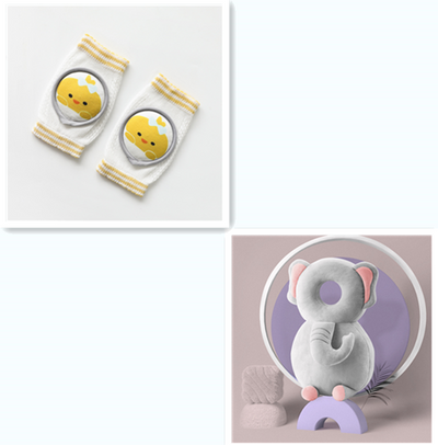 Protectores de Rodillas y Codos para Bebé - Set de Accesorios con Diseño Infantil - Image 5