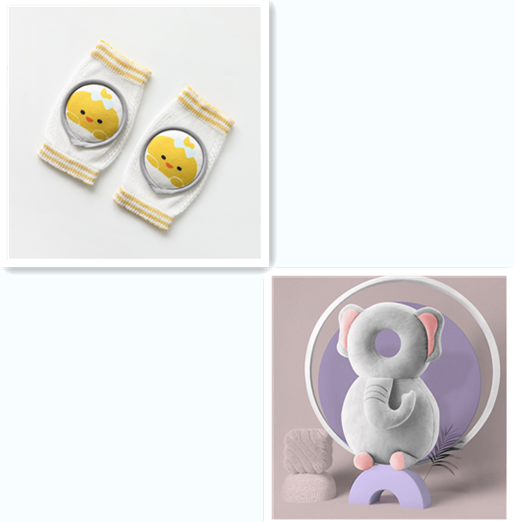 Protectores de Rodillas y Codos para Bebé - Set de Accesorios con Diseño Infantil - Image 5