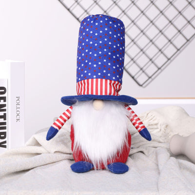 Muñeco Decorativo Patriota del 4 de Julio - Adorno Navideño Rudolph - Image 6