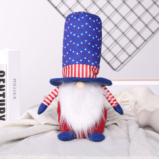 Muñeco Decorativo Patriota del 4 de Julio - Adorno Navideño Rudolph - Image 6
