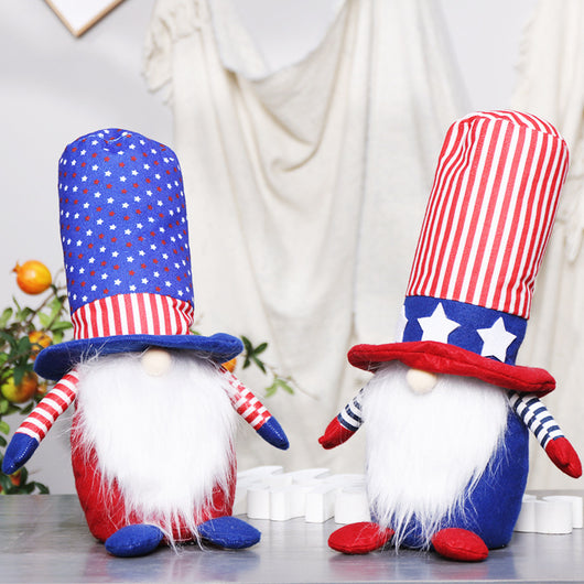 Muñeco Decorativo Patriota del 4 de Julio - Adorno Navideño Rudolph - Image 8