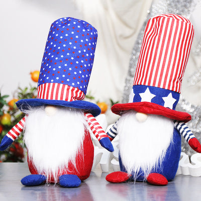 Muñeco Decorativo Patriota del 4 de Julio - Adorno Navideño Rudolph - Image 9