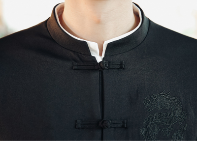 Traje Étnico Retro Chino Primavera - Cuello Mao para Hombre - Image 21