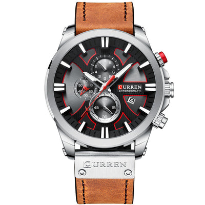 Reloj de Cuarzo Multifunción con Calendario de Seis Agujas para Hombre - Image 4