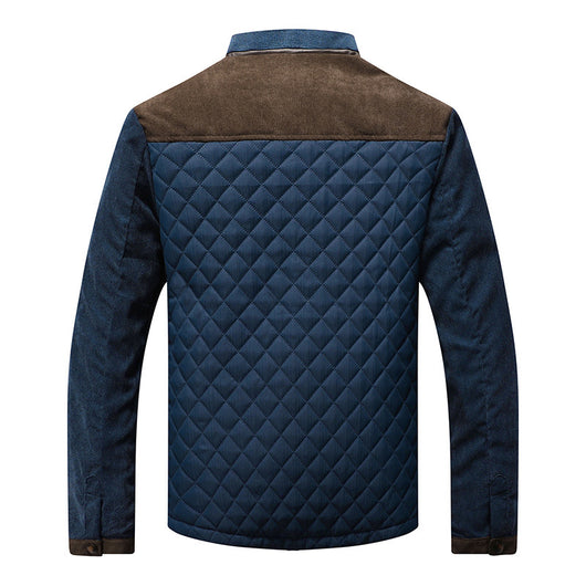 Chaqueta Casual Slim Fit para Hombre - Diseño Patchwork Primavera Otoño - Image 7