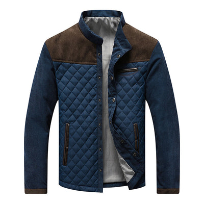 Chaqueta Casual Slim Fit para Hombre - Diseño Patchwork Primavera Otoño - Image 10