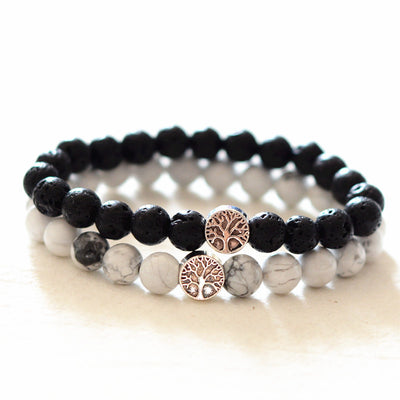 Pulsera Pareja Árbol de la Vida en Piedra Natural - Image 11
