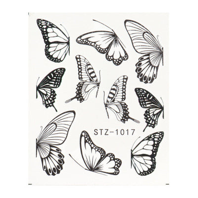 Stickers de Uñas Mariposa Acuarela Retro con Efecto Watermark - Image 7