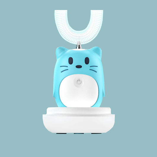 Cepillo de Dientes Eléctrico Infantil Ultrasónico en U - Limpieza Automática Portátil