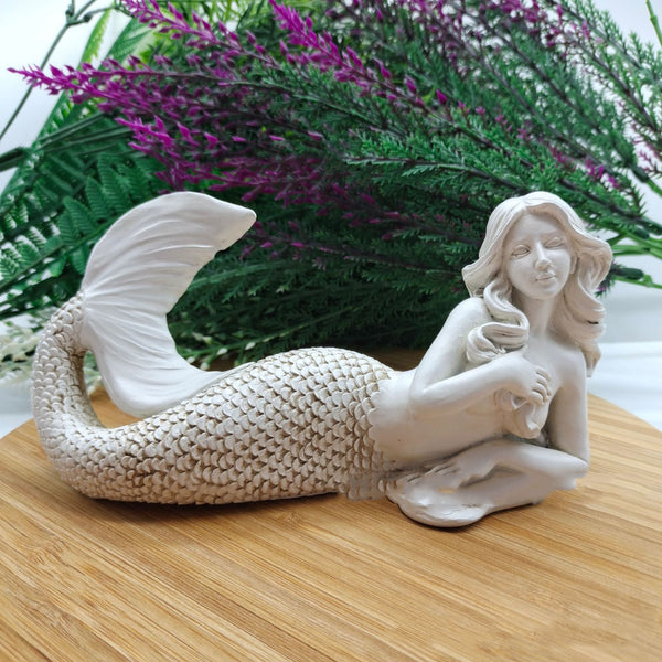 Escultura de Sirena en Resina - Figura Decorativa Vintage para Hogar y Oficina - Image 3