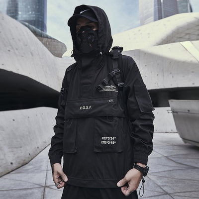 Chaqueta Guochao Suelta Funcional para Hombre - Otoño Primavera