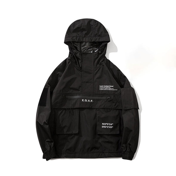 Chaqueta Guochao Suelta Funcional para Hombre - Otoño Primavera