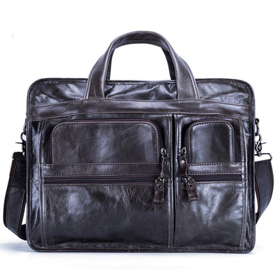 Maletín Retro de Cuero para Hombre - Estilo Casual - Image 8