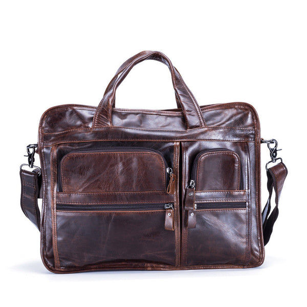 Maletín Retro de Cuero para Hombre - Estilo Casual - Image 3