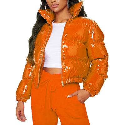 Abrigo de Invierno para Mujer con Mangas Abullonadas Estilo Europeo - Image 10