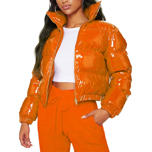 Abrigo de Invierno para Mujer con Mangas Abullonadas Estilo Europeo - Image 4