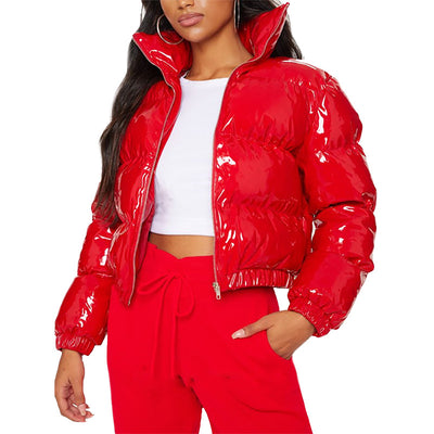Abrigo de Invierno para Mujer con Mangas Abullonadas Estilo Europeo - Image 5