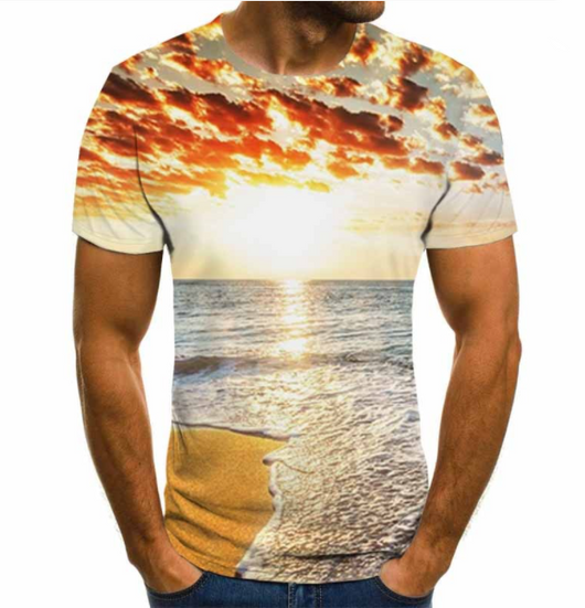 Camiseta Hombre Estrellas Galaxia Impresión 3D - Image 10