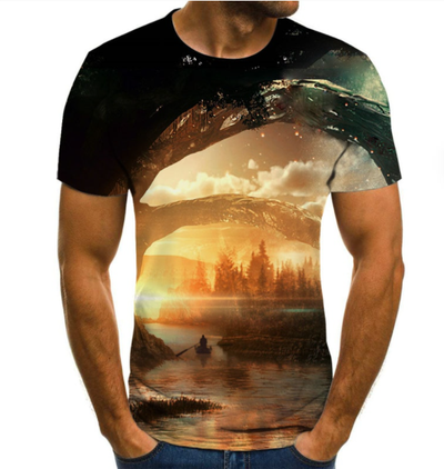 Camiseta Hombre Estrellas Galaxia Impresión 3D - Image 13