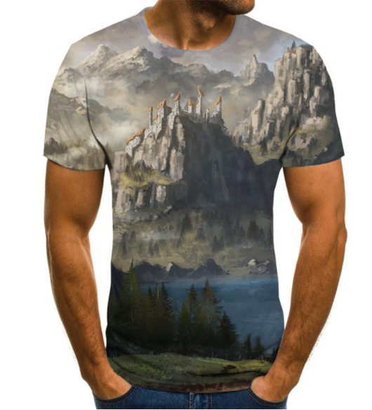 Camiseta Hombre Estrellas Galaxia Impresión 3D - Image 11