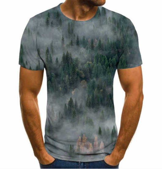 Camiseta Hombre Estrellas Galaxia Impresión 3D - Image 6