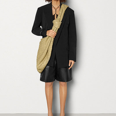 Pantalones de Cuero Negro con Cintura Alta y Elástico - Image 5