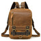 Mochila de Cuero para Hombre Multifuncional - Backpack de Viaje y Estudiante