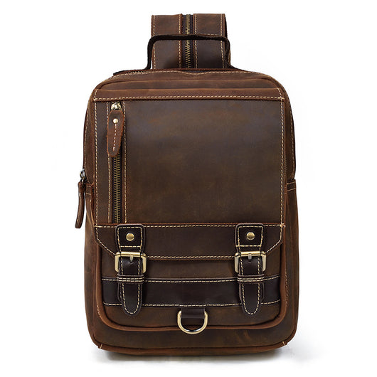 Mochila de Cuero para Hombre Multifuncional - Backpack de Viaje y Estudiante - Image 3