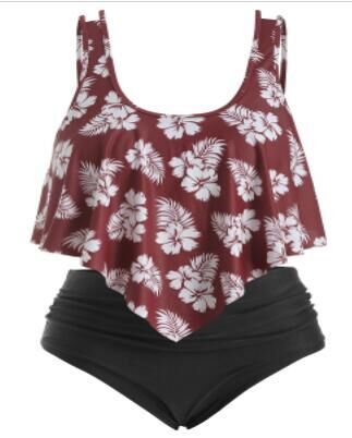 Traje de Baño Deportivo Talla Grande con Abertura Frontal - Image 6