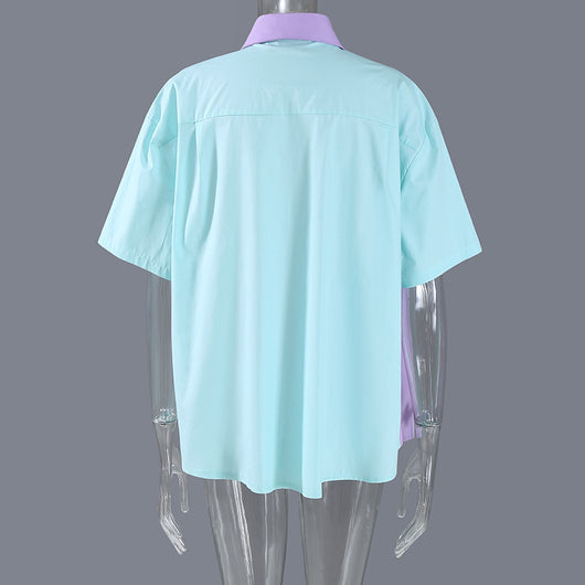 Blusa de Bloques de Color para Mujer - Image 11