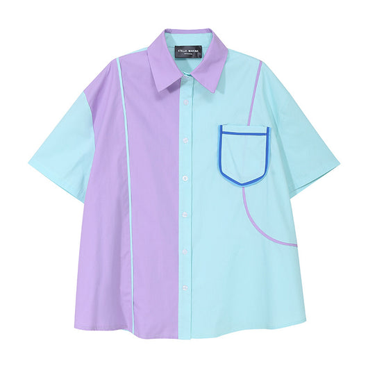 Blusa de Bloques de Color para Mujer - Image 2