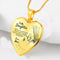 Collar de Corazón Melocotón Winnie the Pooh para Mamá e Hija