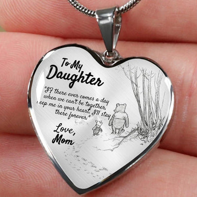 Collar de Corazón Melocotón Winnie the Pooh para Mamá e Hija - Image 3