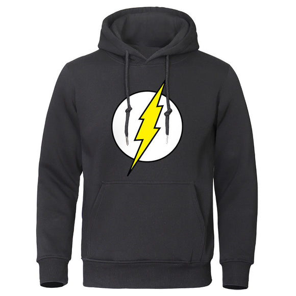 Sudadera Casual para Hombre con Estampado de Rayo