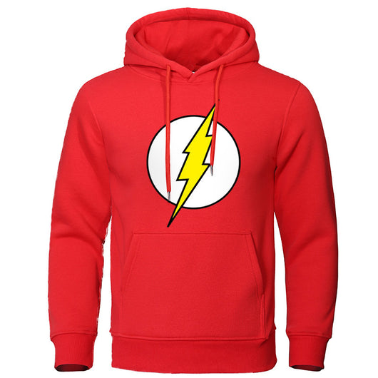 Sudadera Casual para Hombre con Estampado de Rayo
