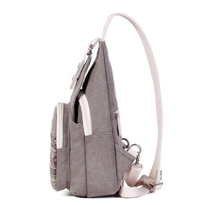 Bolsa de Pecho Canvas Unisex Estilo Étnico Personalizado - Image 6