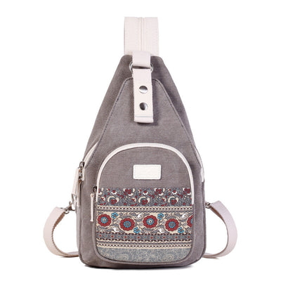 Bolsa de Pecho Canvas Unisex Estilo Étnico Personalizado - Image 7