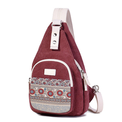 Bolsa de Pecho Canvas Unisex Estilo Étnico Personalizado - Image 9